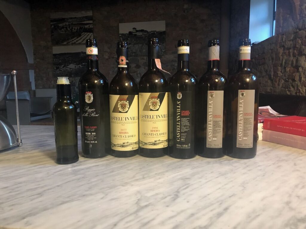 Bottiglie di Chianti Classico Castell'in Villa