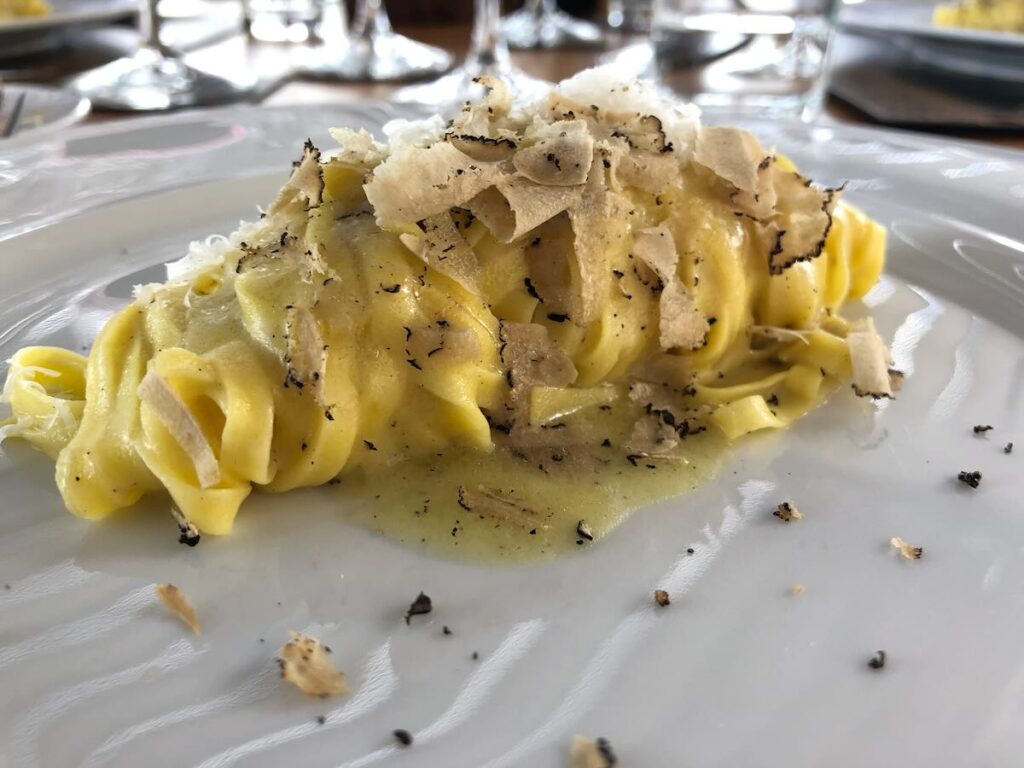 Piatti del ristorante Castell'in Villa nel Chianti Classico