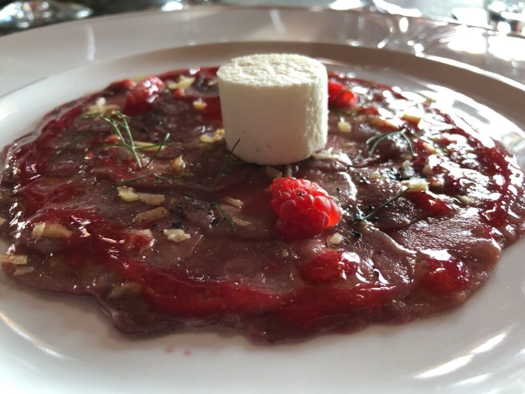 Piatti del ristorante Castell'in Villa nel Chianti Classico