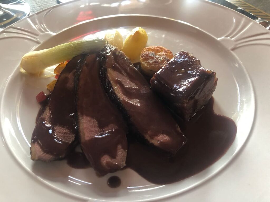 Piatti del ristorante Castell'in Villa nel Chianti Classico