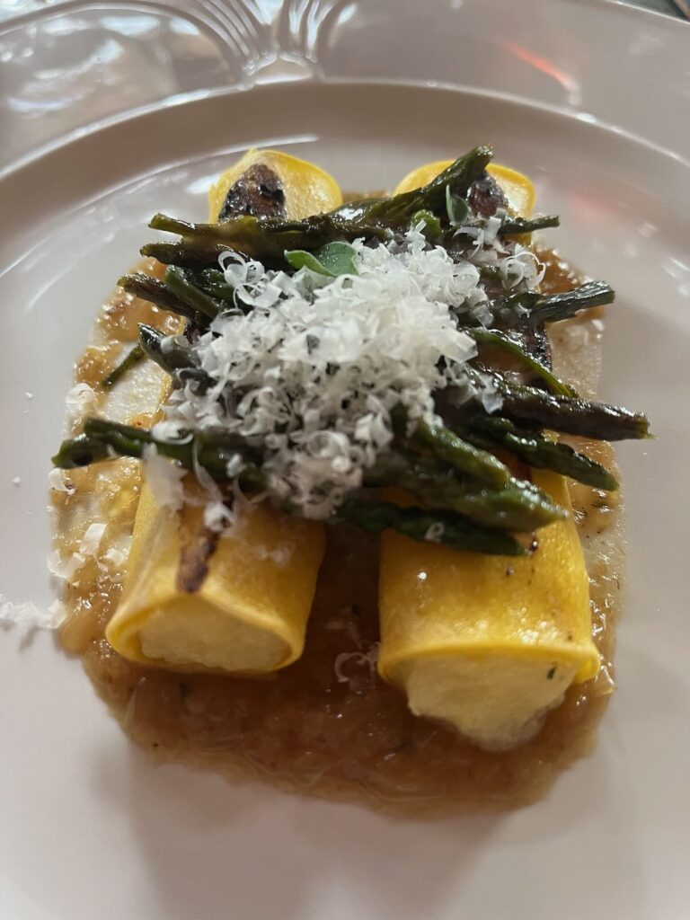 Piatti del ristorante Castell'in Villa nel Chianti Classico
