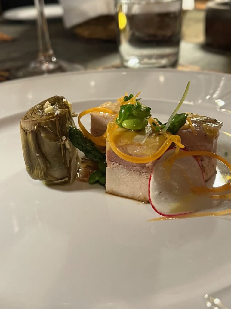Piatti del ristorante Castell'in Villa nel Chianti Classico