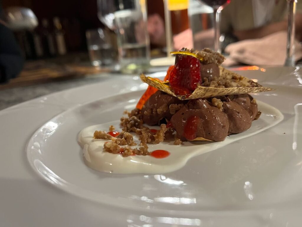 Piatti del ristorante Castell'in Villa nel Chianti Classico