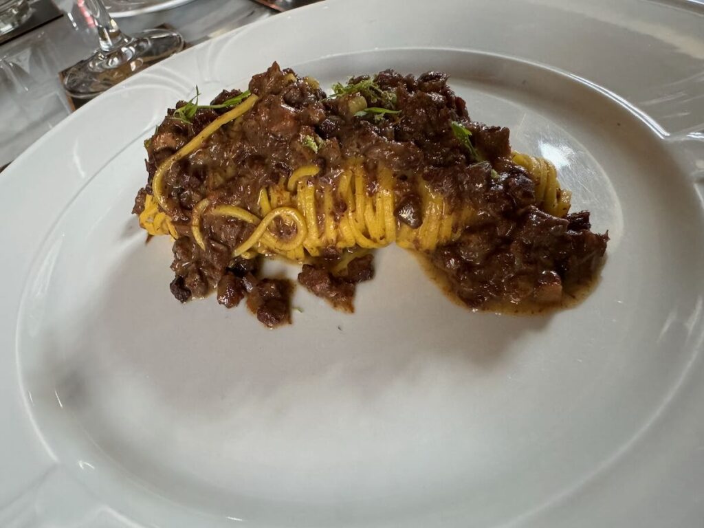 Piatti del ristorante Castell'in Villa nel Chianti Classico